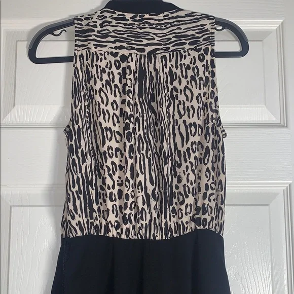 NWT forever 21 Chic Leopard Print Black Dress size s - Picture 8 of 9